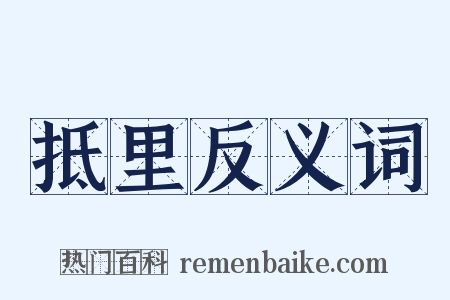 抵里反义词是什么意思的图片